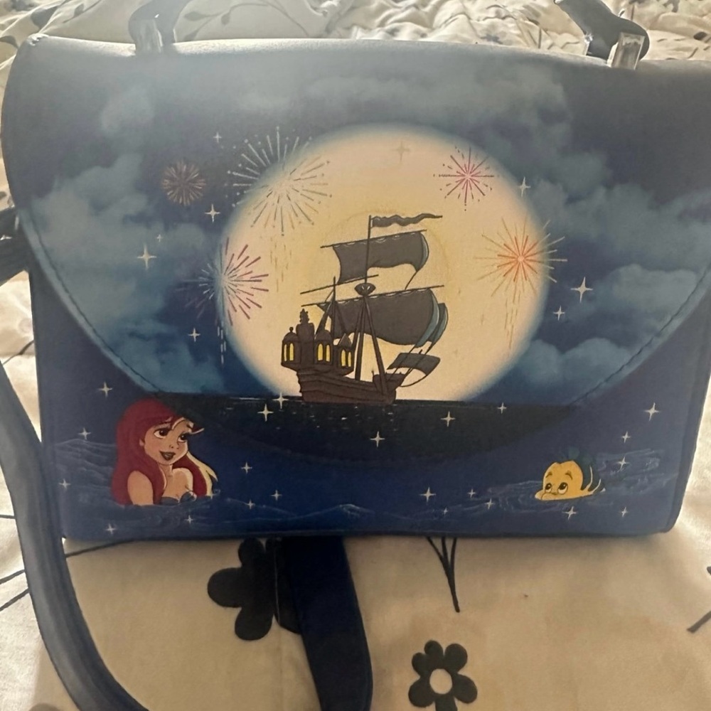 Disney Lougefly Little  Mermaid crossbody satchel Women's Bag